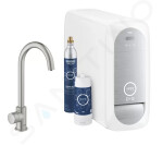 GROHE - Blue Home Dřezový ventil Mono Connected, s chladícím zařízením a filtrací, supersteel 31498DC1