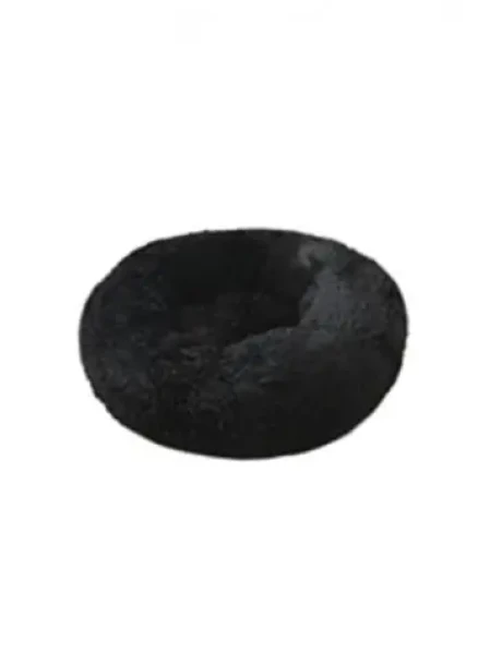 AnimALL Pelíšek plyš kulatý černý 50 cm (111342)
