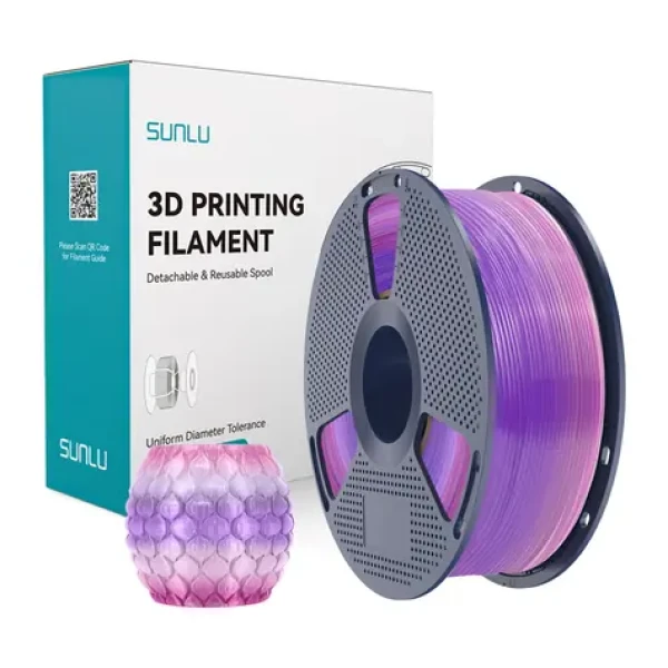 Sunlu PLA Rainbow transparentní duhová 03 / Tisková struna / PLA / 1 kg (PLA T R 03)