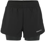Craft Šortky s podšívkou Adv Essence 2 2in1 Short Women 1915946-999000 - Běžecké šortky CRAFT ADV Essence 2-in-1 2 - černá Velikost textilu: XS