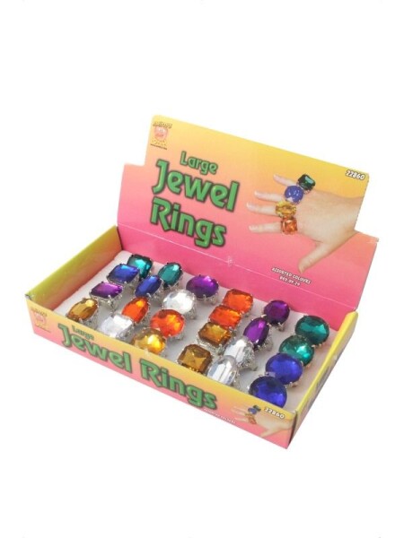 Smiffys.com Prsten barevný 1ks