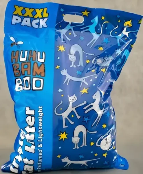 Huhubamboo Podestýlka pro kočky silikátová / Podestýlka pro kočky / Silikagel / 18 l (340949)