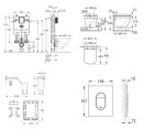 GROHE - Uniset Set předstěnové instalace, klozetu, sedátka SoftClose, tlačítka Arena Cosmopolitan a sady pro vhazování tablet, Triple Vortex, alpská bílá SANI15BB3121