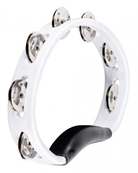 Meinl HTWH Headliner Hand Held ABS Tambourine - White