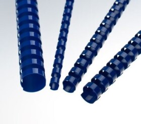 Eurosupplies Plastové hřbety 22mm modrá / pro 151–180 listů - 80 g papíru / 50 ks (8595188002806)