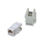 DATACOM UTP Keystone Cat6 bílý Dual Slim zadní zářez 4033