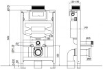 MEXEN/S - WC předstěnová instalační sada Fenix XS-U s mísou WC Rico + sedátko softclose, tmavě šedá mat 68530724071