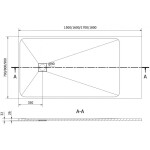 MEXEN - Bert obdélníková sprchová vanička SMC 150 x 80, černá 4K708015