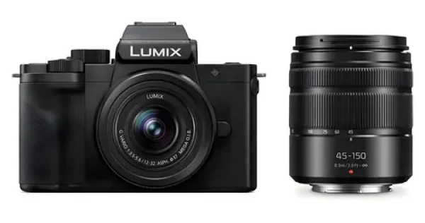 Panasonic Lumix G100D + 12-32mm + 45-150mm / Bezzrcadlovkový fotoaparát / Dva objektivy v sadě (DC-G100DWEGK)
