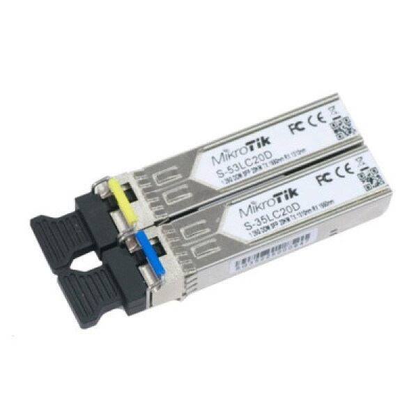 MikroTik SFP (miniGBIC) modul S-35/53LC20D, SM, 20km, 1.25G EDF_1015324