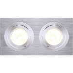 Paulmann 92907 Whirl LED vestavné svítidlo, LED, pevně vestavěné LED, 4.9 W, hliník (kartáčovaný), saténová, sada 3 ks