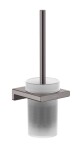 HANSGROHE - AddStoris WC štětka nástěnná, matné sklo/kartáčovaný černý chrom 41752340