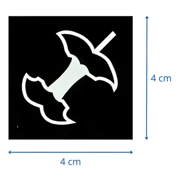 Caimi Brevetti Sada samolepek na tříděný odpad / Samolepky / 6 x 9 ks / 4 x 4 cm