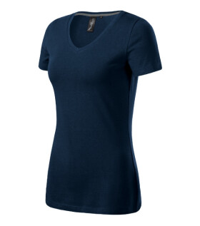 Action V-neck tričko dámské námořní modrá 2XL