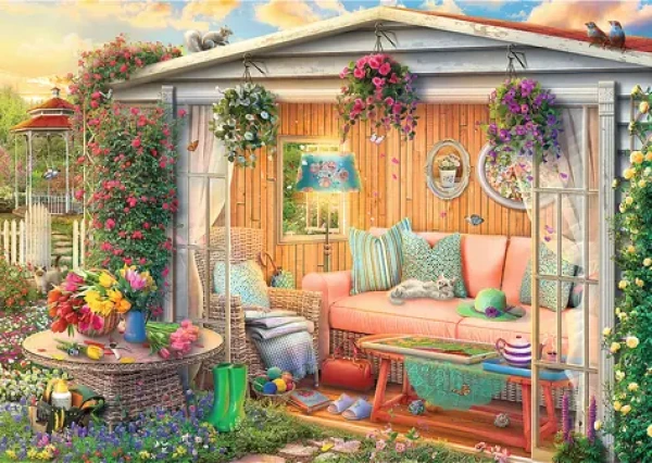 Trefl - Puzzle - Premium Plus Tea Time: Mé oblibené místo