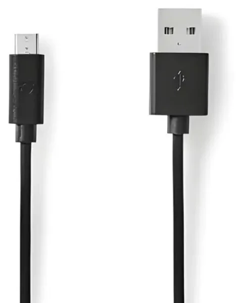 Nedis USB 2.0 kabel černá / Kabel USB / USB-A - Micro-B / 480 Mbps / 5 m (CCGP60500BK50)