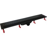 HOPA - Odtokový žlab STANDARDline BLACK - Rozměr A - 100, Varianta roštu - Medium OLPZLABST99BM