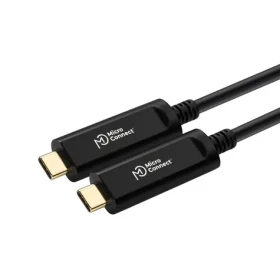 MicroConnect Premium Optic Fiber Video kabel USB C M-M 20m černá (USB3.1CC20OP)