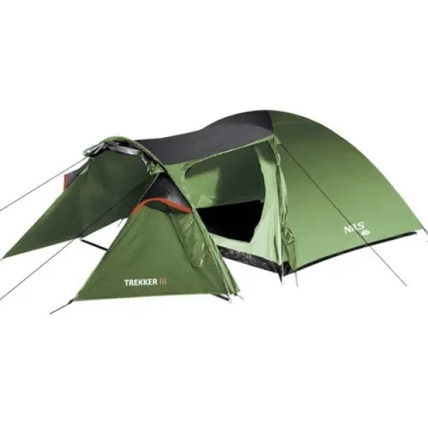 NILS Camp NC6312 Trekker III / Turistický stan / 3 osoby / 180+210 x 210 x 130 cm / vodní sloupec: 3000mm (5907695554427)