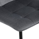 Jídelní židle, šedá, sametová látka, DCL-X7015 GREY2