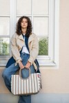 Nákupní taška Reisenthel Loopshopper L Summerstripes coffee