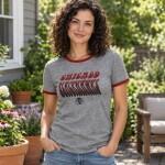 Dámské tričko Chicago Blackhawks NHL Letter Ringer Velikost: S