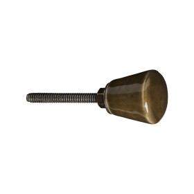 Ib Laursen Keramická úchytka Olive Green Ø 2,5 cm, zelená barva, kov, keramika