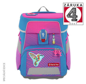 Školní aktovka SPACE NEON, Kolibri Kaja - 5 dílný set, AGR certifikát