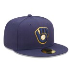 New Era Pánská kšiltovka Milwaukee Brewers MLB Authentic 59FIFTY Fitted Home Velikost: 7 1/8