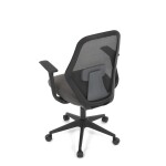 Židle kancelářská, látka černá, houpací mechanismus, kolečka pro tvrdé povrchy