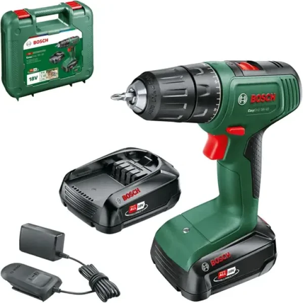 BOSCH EasyDrill 18V-40 / Aku Vrtací šroubovák / 18V / 1630 ot-min / 40 Nm / 2x 2.0 Ah (06039D8005)