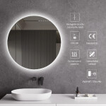 CERANO - Koupelnové LED zrcadlo Libro - Ø 80 CER-476720