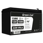 Green Cell bezpečnostní bezúdržbová baterie AGM VRLA 12V 10Ah / pro UPS jednotky (AGM50)