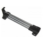 LEVEL věšák výsuvný 450 mm dvojitý chrom/ černý