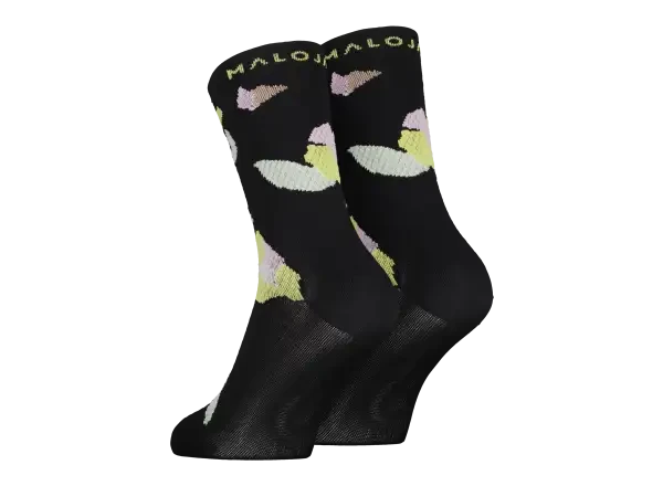 Maloja StenarM. ponožky Deep Black Fieldflower vel. 36/38