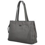 Módní dámská koženková kabelka na rameno Coveri Temari, šedá