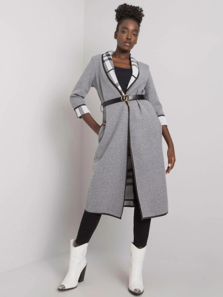 Dámský kabát DHJ EN A5753.38X Šedá - FPrice šedá one size