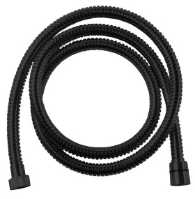 SAPHO - POWERFLEX kovová sprchová hadice, 200cm, černá mat FLEX200B