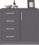 Komoda Smart SRK2 Barva korpusu + barva dveří: Dub sonoma + Bílá