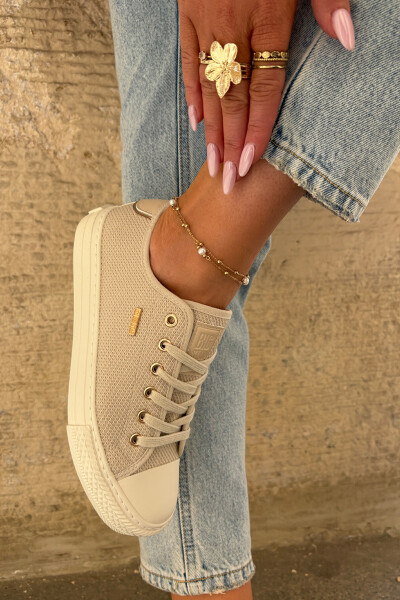 Dámské Textilní Tenisky Big Star RR274767 Béžové 41