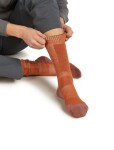 Dámské merino turistické ponožky ICEBREAKER Wmns Hike+ Medium Crew, Dusty Clay/Carob velikost: 41-43 (L)
