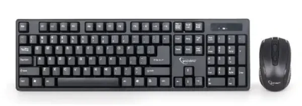 Gembird KBS-W-01 / bezdrátový set myš+klávesnice / US layout / černá (KBS-W-01)