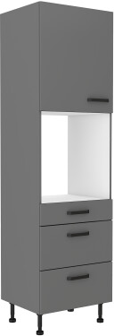Vysoká skříňka na vestavnou troubu Nessa 60 DPS-215 3S1F - Premium Box