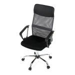 Kancelářská židle, houpací mechanismus, šedá síťovina, KA-E305 GREY