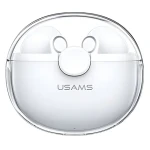 USAMS BU12 TWS bílá / Bezdrátová sluchátka do uší / Bluetooth 5.1 (BHUBU01)