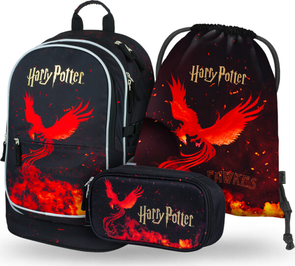 BAAGL SET 3 Core Harry Potter Fénix: batoh, penál, sáček