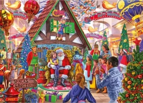 GIBSONS Puzzle Navštivte Santu