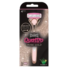 Wilkinson Quattro for Women Rose Gold Holicí strojek + 1 náhradní hlavice (WDS022)