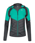 Dámská bunda/mikina ETAPE SIERRA PRO 2.0, mint/antracit (materiál NanoLoft s tepelnou izolací, velikost XL )