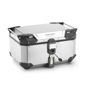 Obkev58A stříbrný horní kufr Givi Trekker Outback Evo hliníkový (Monokey topcase), bez zámku, 58 l.